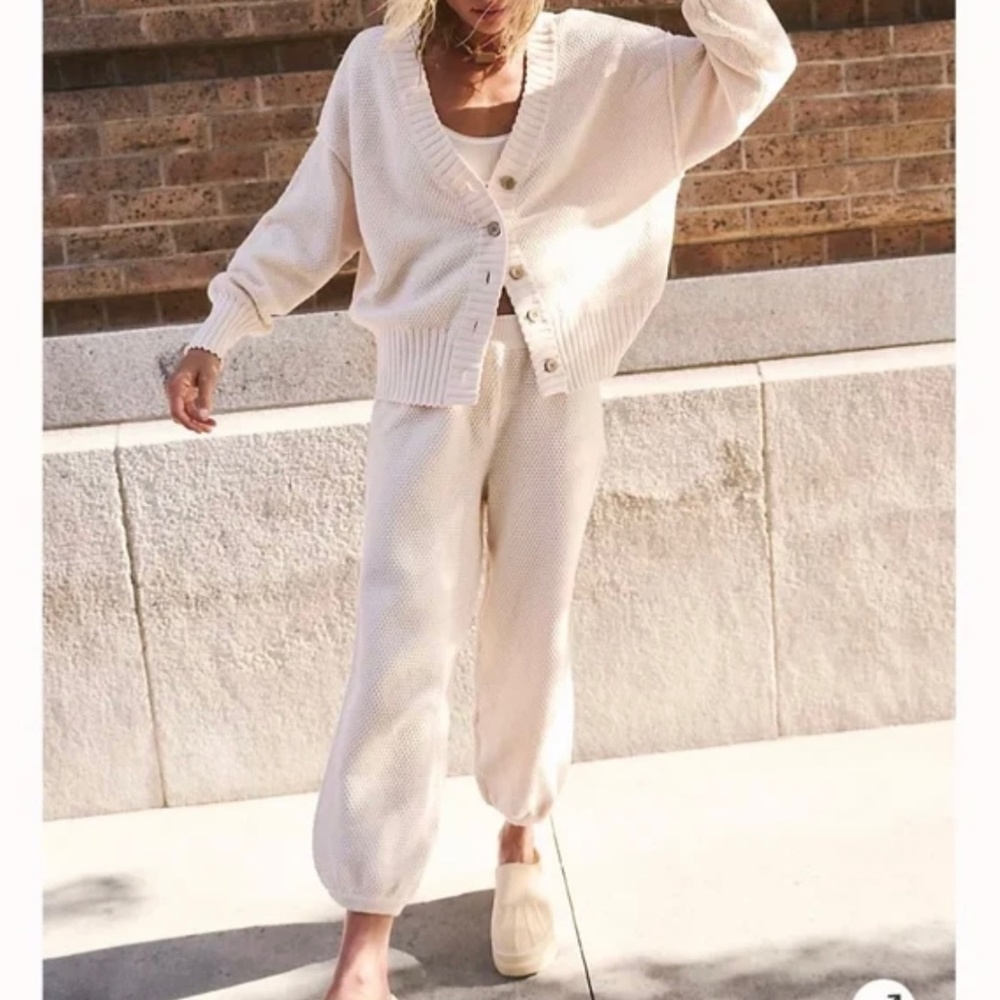 NWT Free people Hailee Cardi set
